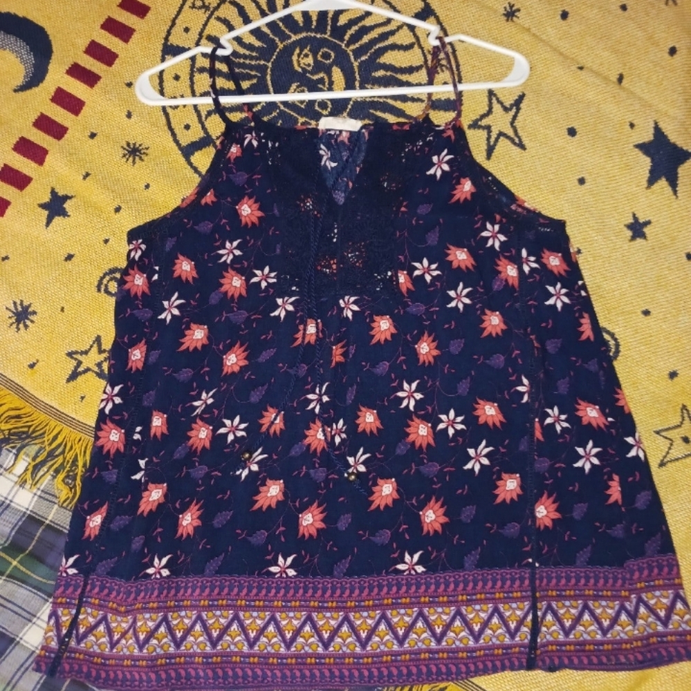 Floral boho top